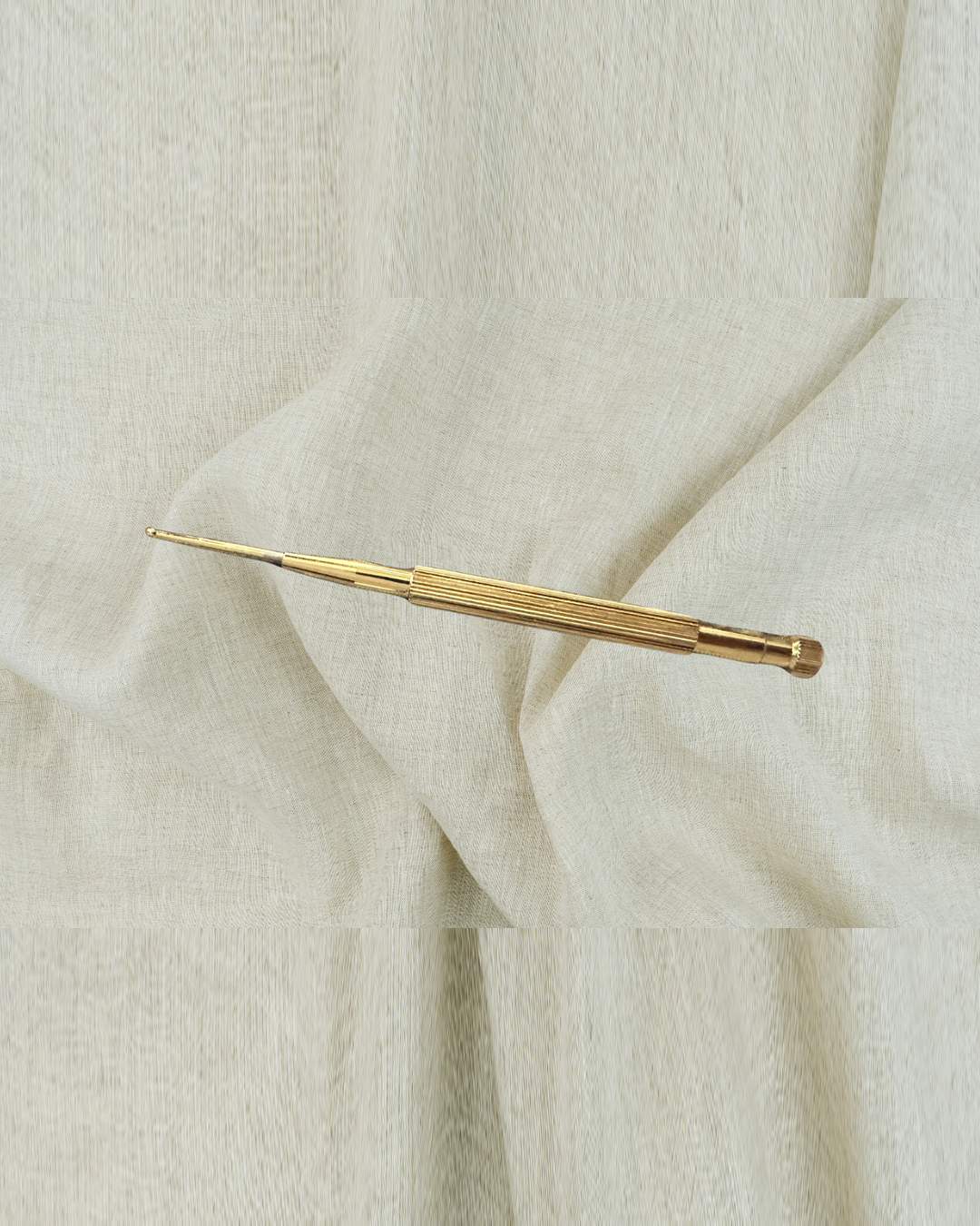 Baton Acupression Pro Ora - sonde rétractable laiton doré