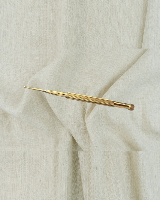 Baton Acupression Pro Ora - sonde rétractable laiton doré